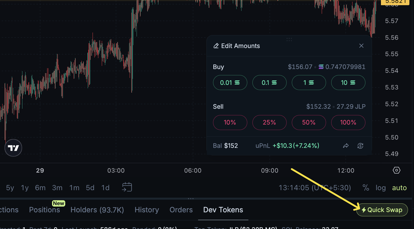 Does Jupiter support Quick Buy and Quick Swap? – Jupiter Exchange